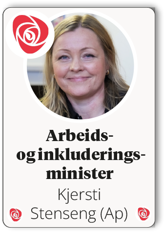Kjersti Stenseng (Ap) ,Arbeids og inkluderingsministe