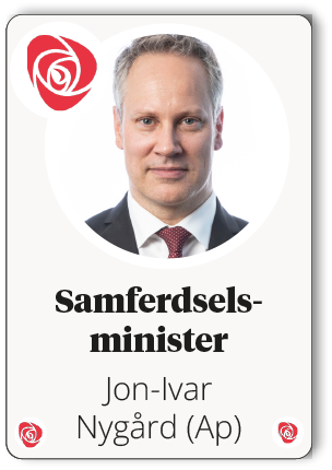 Jon Ivar Nyg rd (Ap),Samferdsels ministe