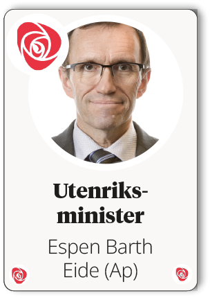 Espen Barth Eide (Ap),Utenriks ministe