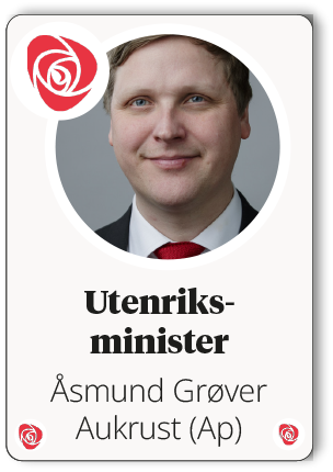  smund Gr ver Aukrust (Ap),Utenriks ministe