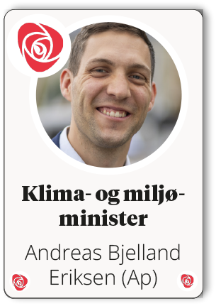 Andreas Bjelland Eriksen (Ap),Klima og milj ministe