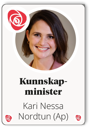 Kari Nessa Nordtun (Ap),Kunnskap ministe