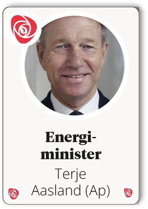 Terje Aasland (Ap),Energi ministe